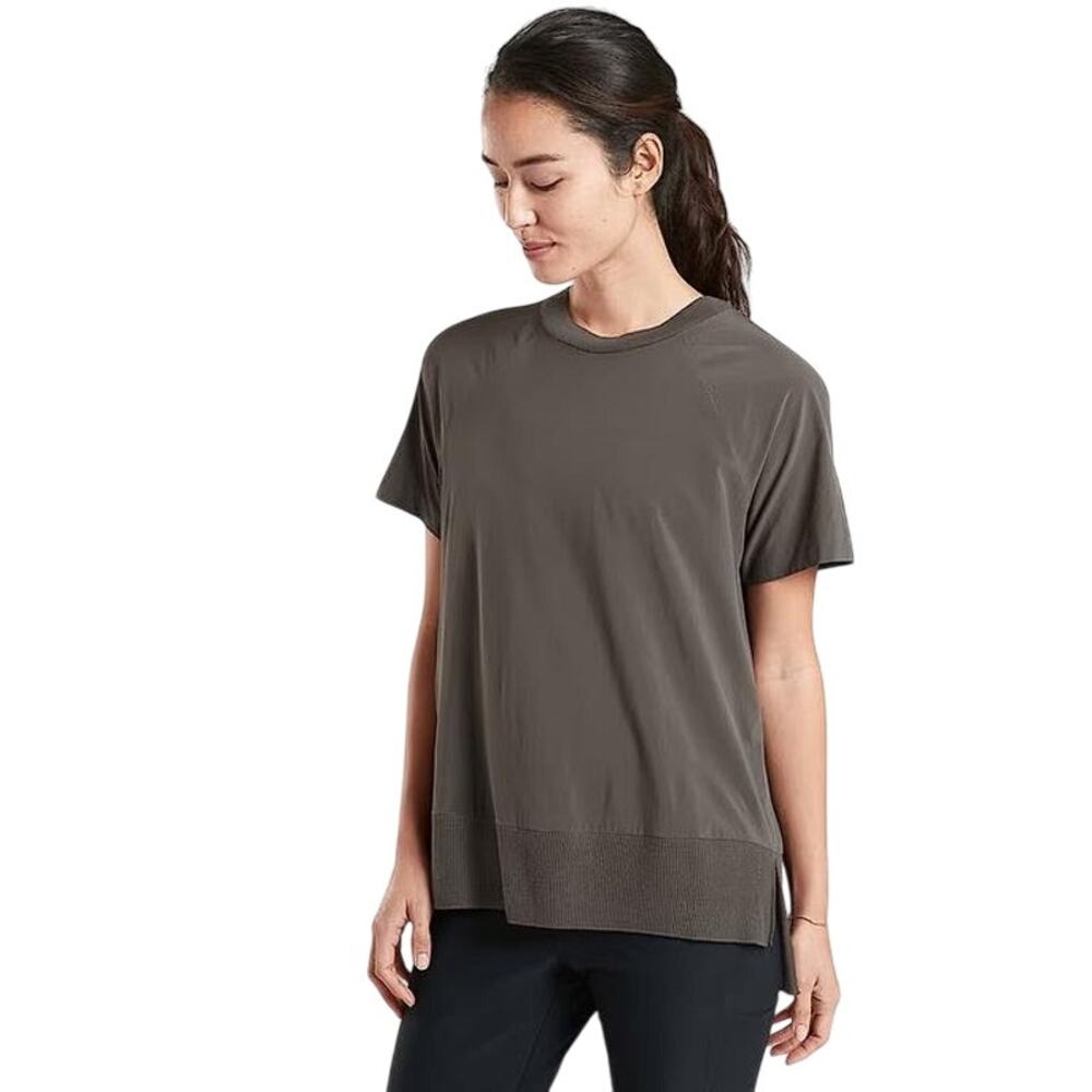 ATHLETA Women's Zephyr Tee Size M In Gray